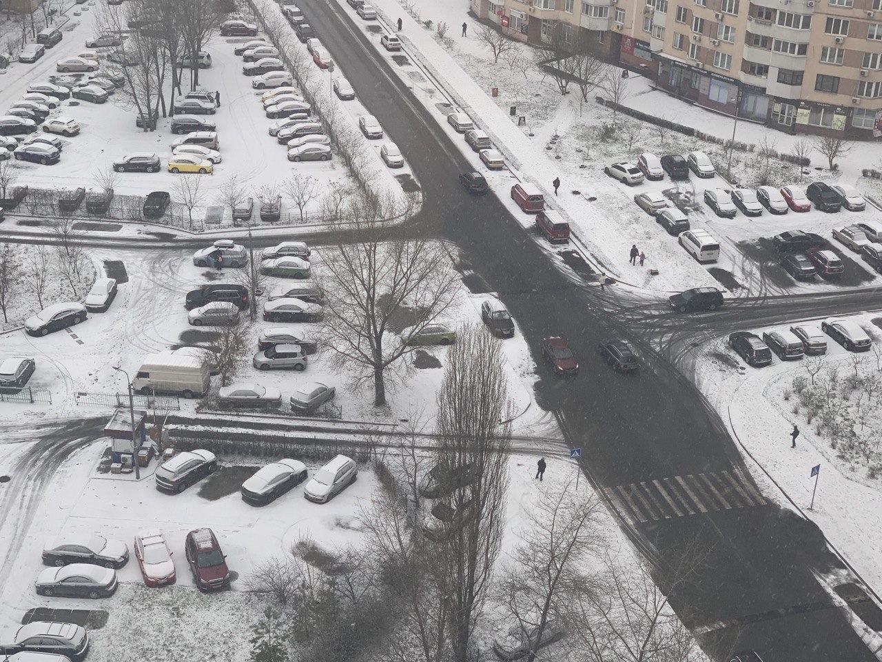 снегопад Киев