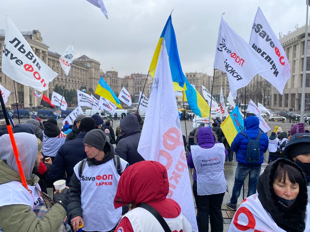 организаторы протеста призвали парламентариев рассмотреть нужные ФОПовцам законопроекты